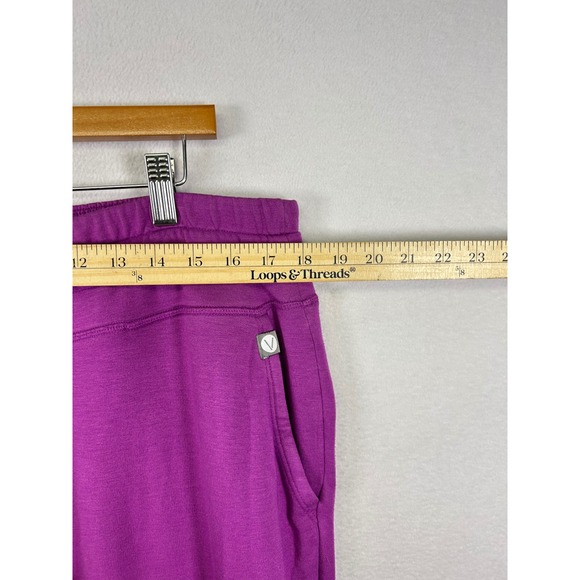 LIVI Active Purple Jogger Sweatpants Women's Size 14 16 Drawstring Elastic Waist - Picture 6 of 9